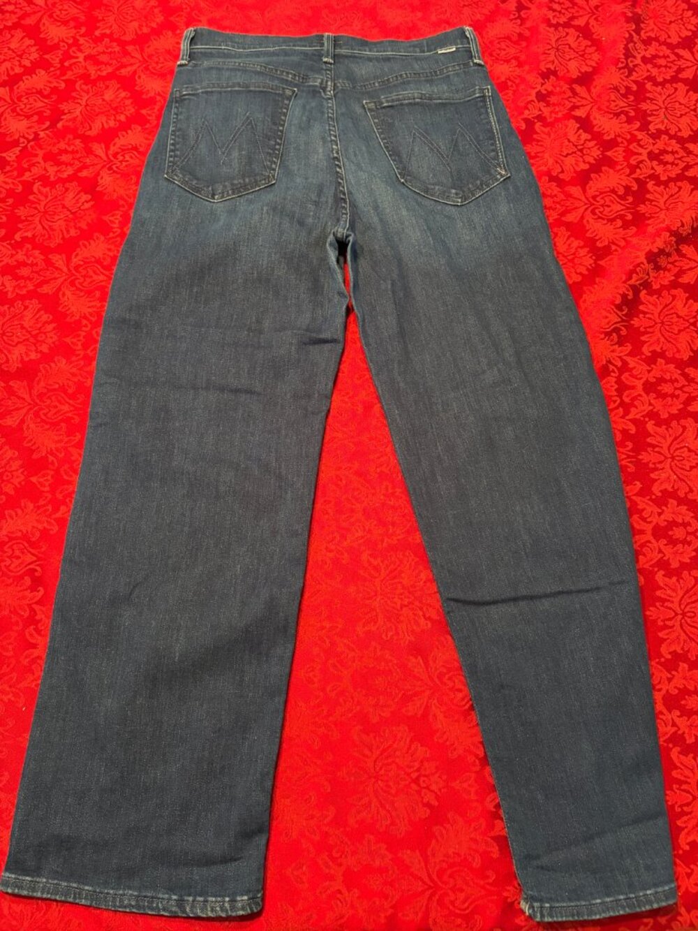 MOTHER The Rambler Zip Ankle Animal Instinct Jeans Size 30
